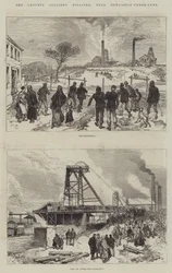 Die Leycett-Kohlengrubenkatastrophe, bei Newcastle-under-Lyne